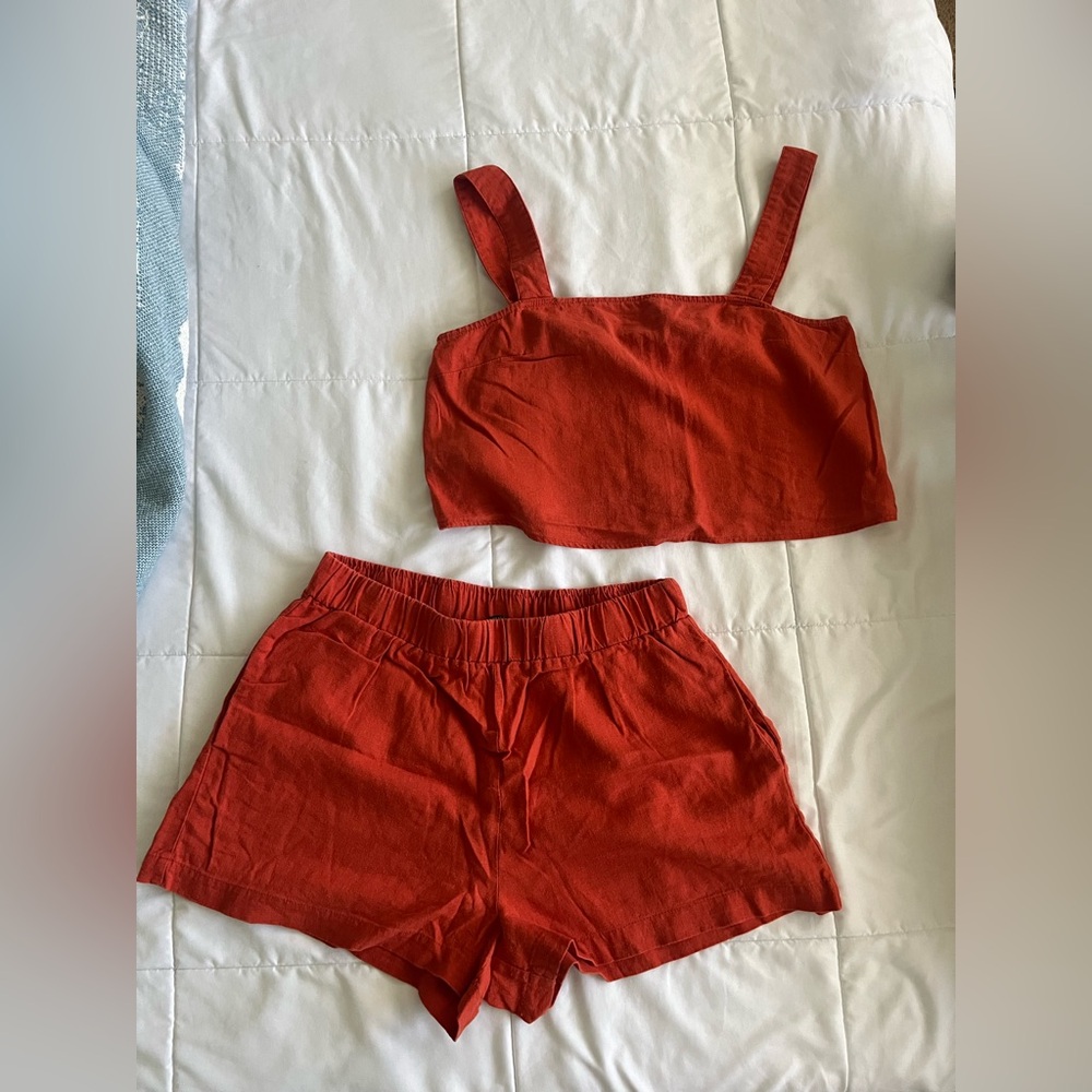 Forever 21 Bright Coral Summer Set